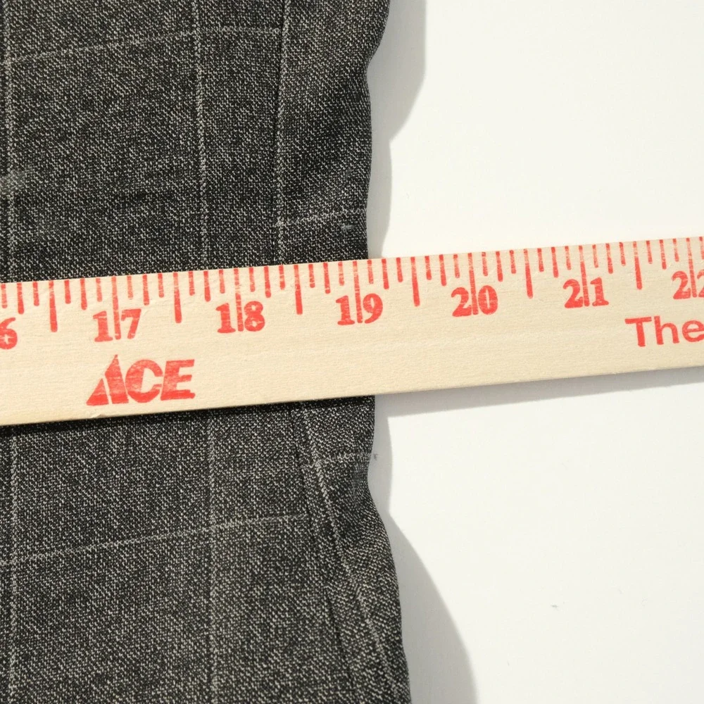 Banana Republic 42R Slim Sport Coat Marzatto Wool Gray Plaid Two Button Vented